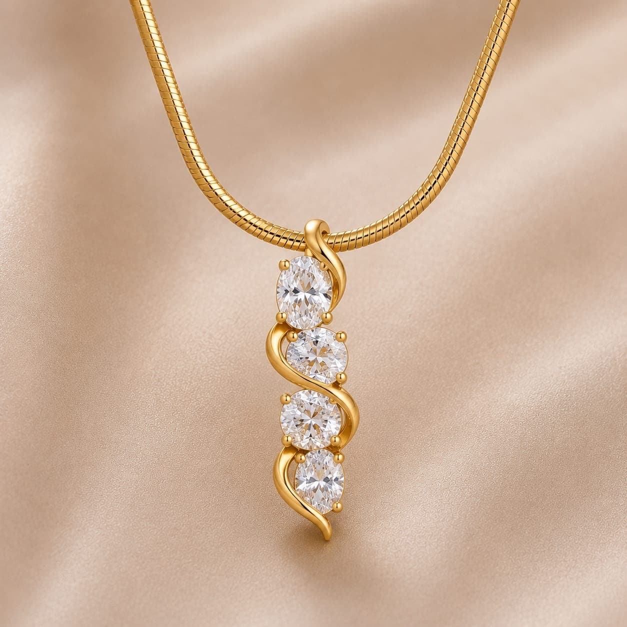 Lab-Grown Diamond Chain — White Gold