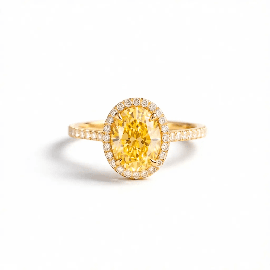 Gold Halo Engagement Ring