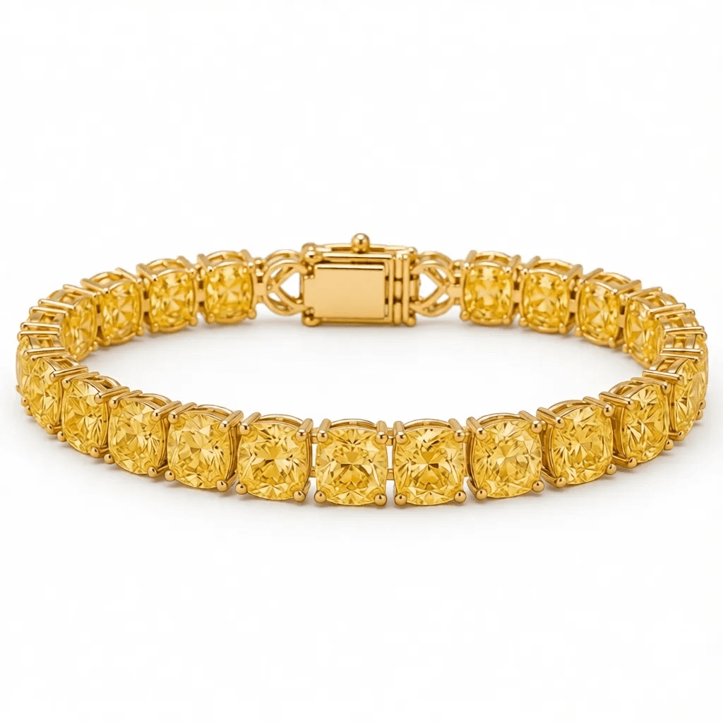 Yellow Lab-Grown Diamond Bracelet
